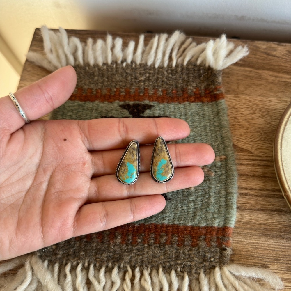 Native Made Royston Turquoise Studs